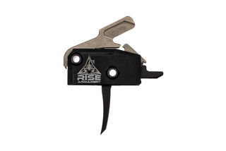 Rise Armament High Performance Trigger is a drop-in single stage trigger with black bow and anti-walk pins